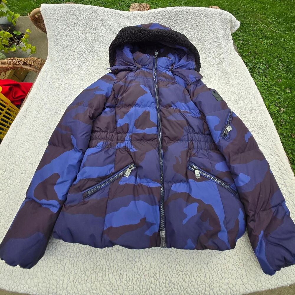 Coach Women's Blue and Navy Jacket